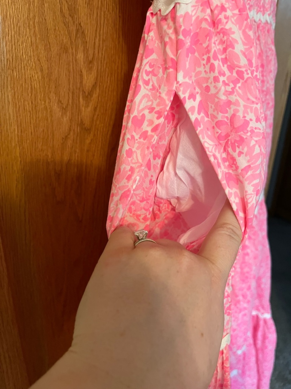 Lilly Pulitzer Pink Floral Tiered Sundress - Picture 4 of 15